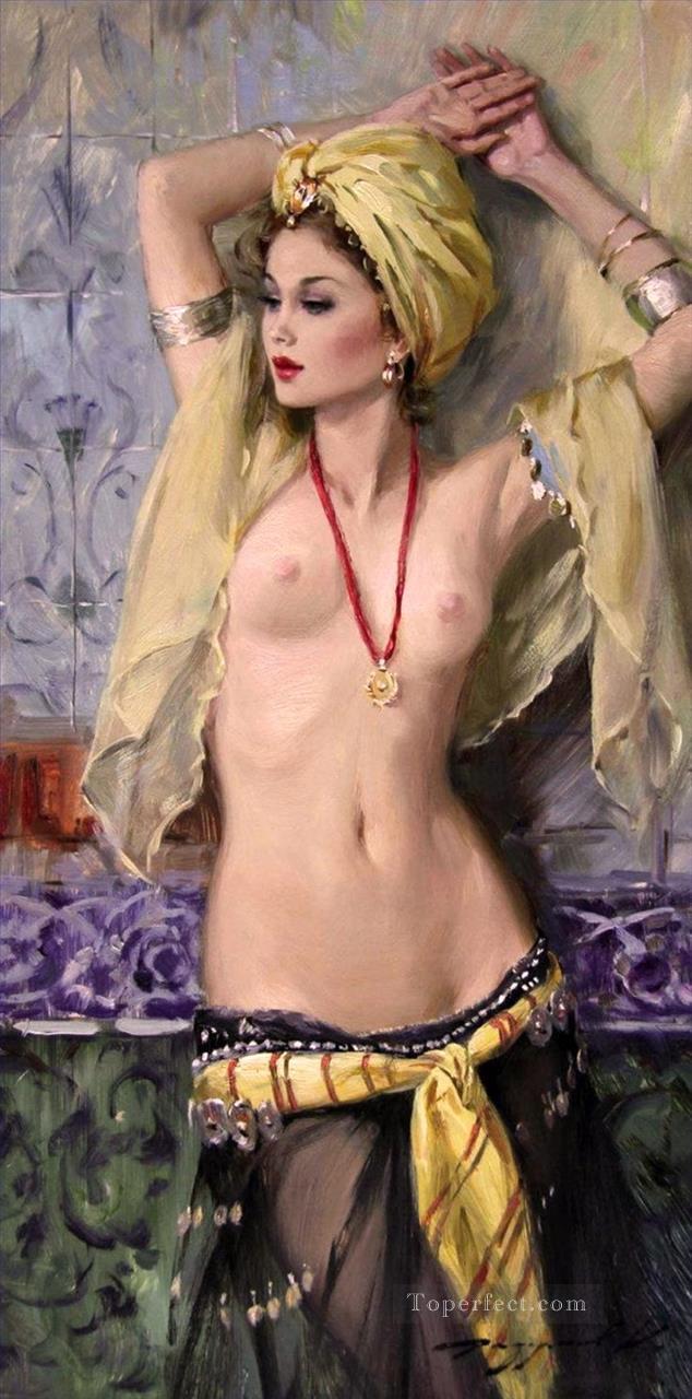 Pretty Woman KR 030 Impressionist Oil Paintings